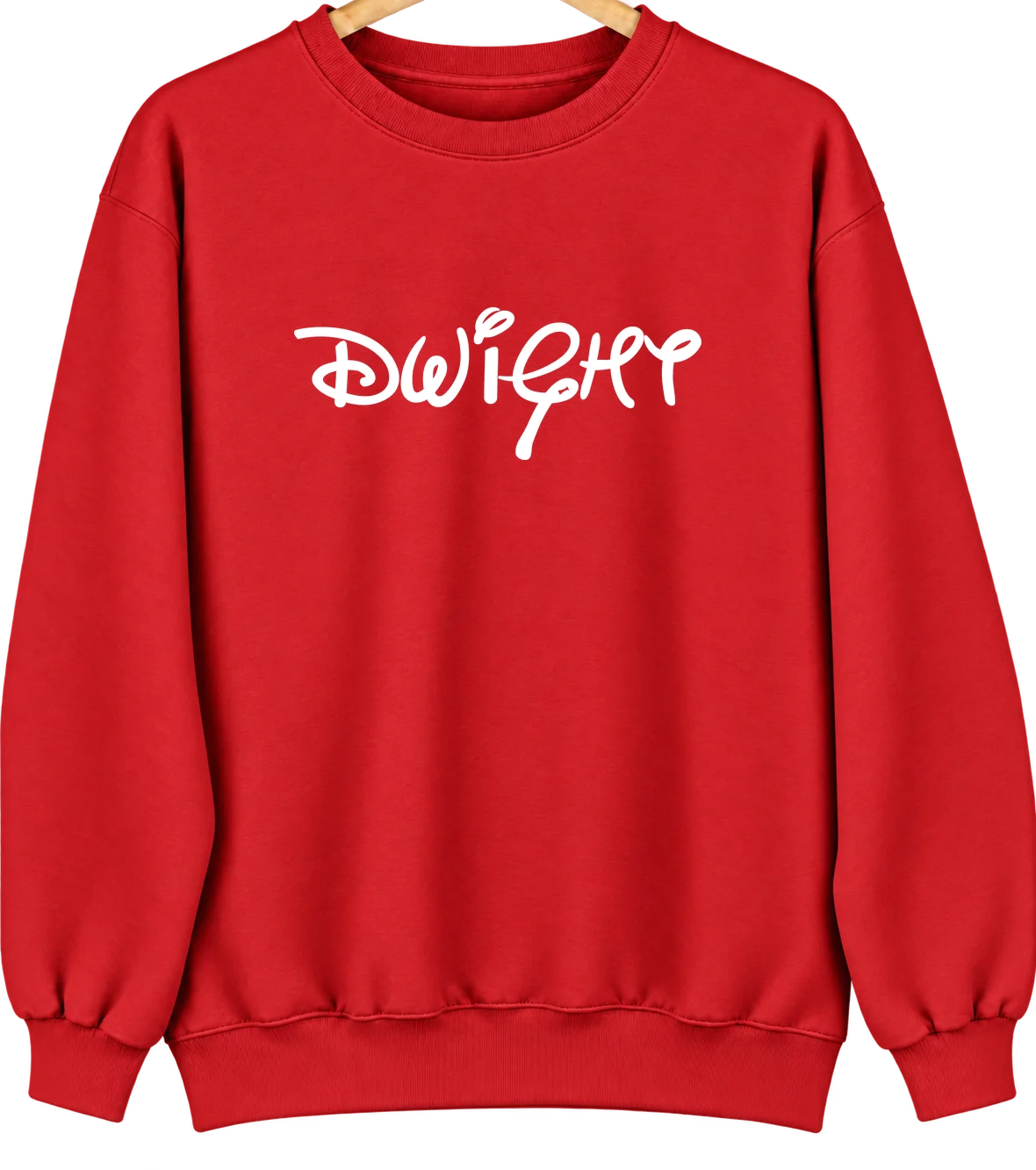 Dwight, Nebraska Hometown Crewneck — Red