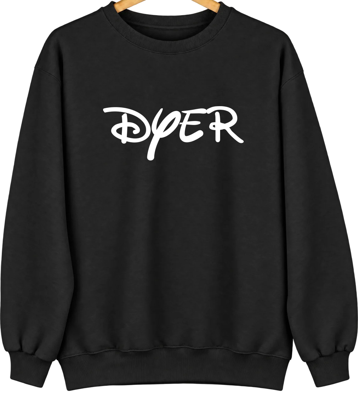Dyer, Arkansas Hometown Crewneck — Black