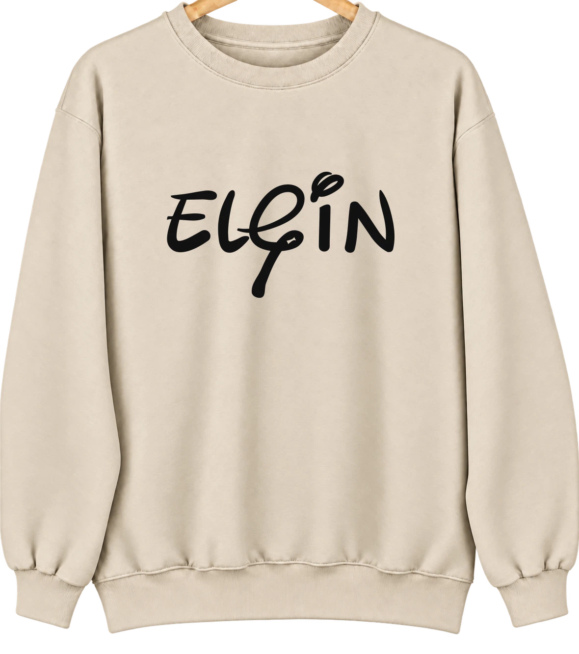 Elgin, Illinois Hometown Crewneck — Sand
