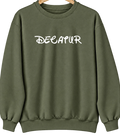 Decatur, Alabama Hometown Crewneck — Military Green