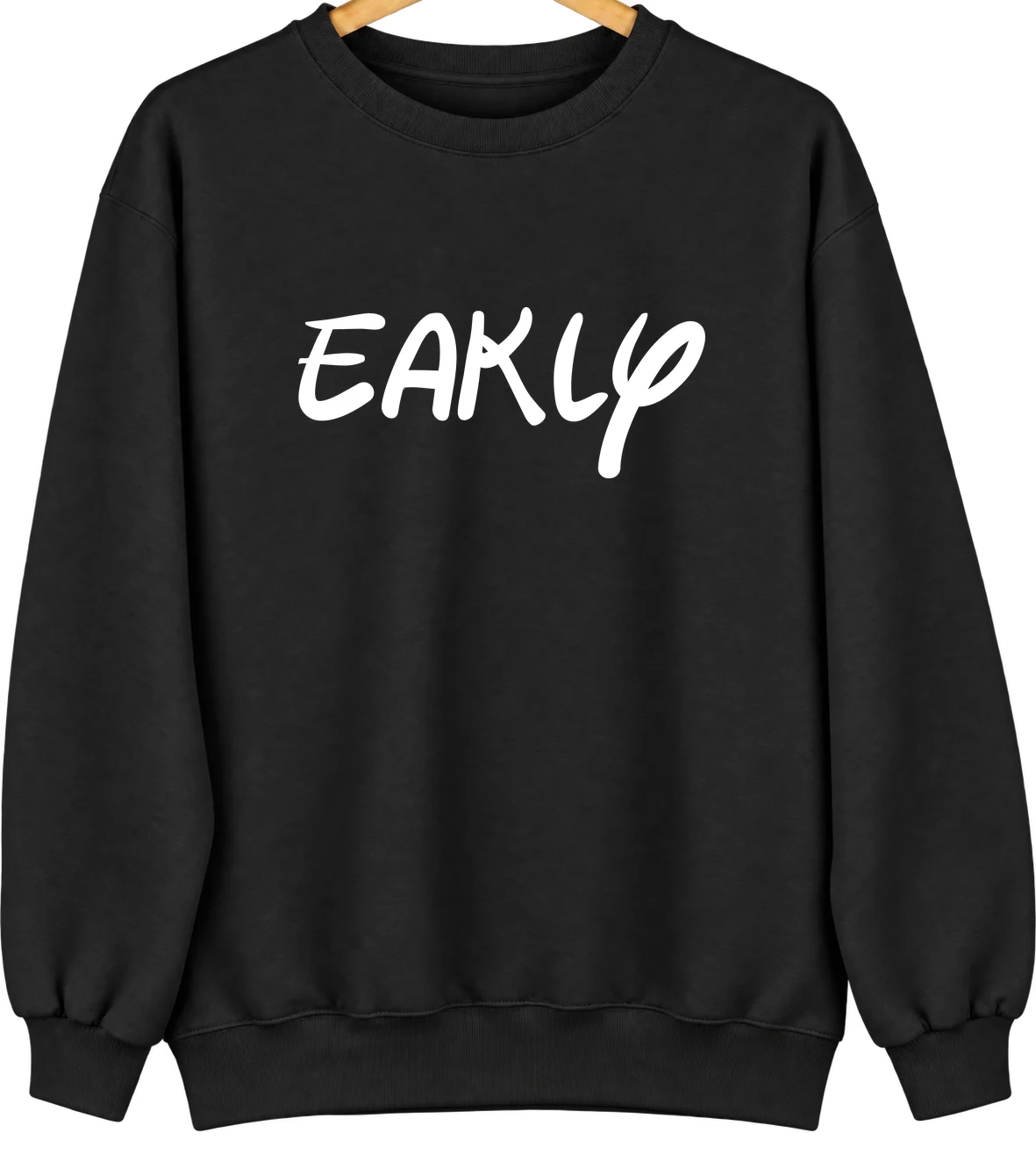 Eakly, Oklahoma Hometown Crewneck — Black