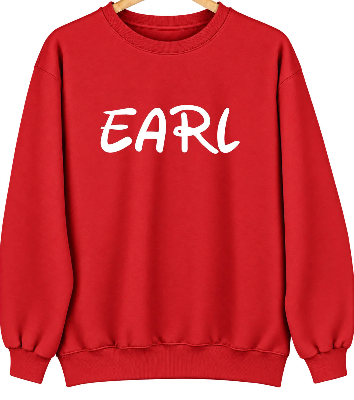 Earl, Oklahoma Hometown Crewneck — Red
