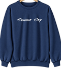 Midwest City, Oklahoma Hometown Crewneck — Navy