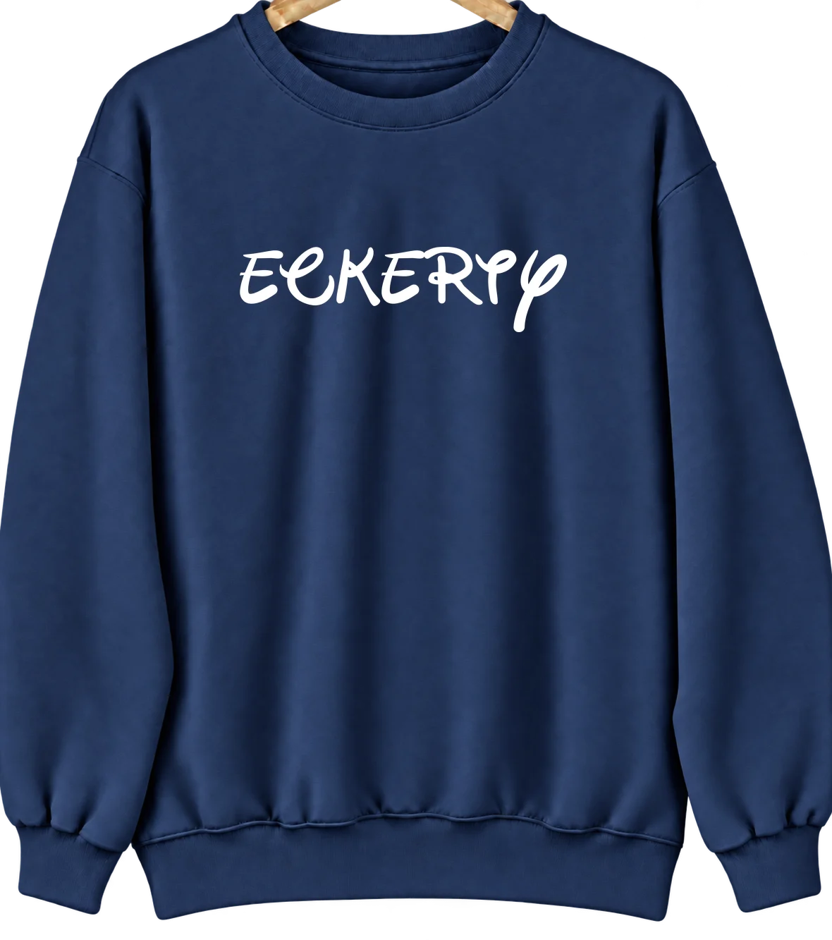 Eckerty, Indiana Hometown Crewneck — Navy