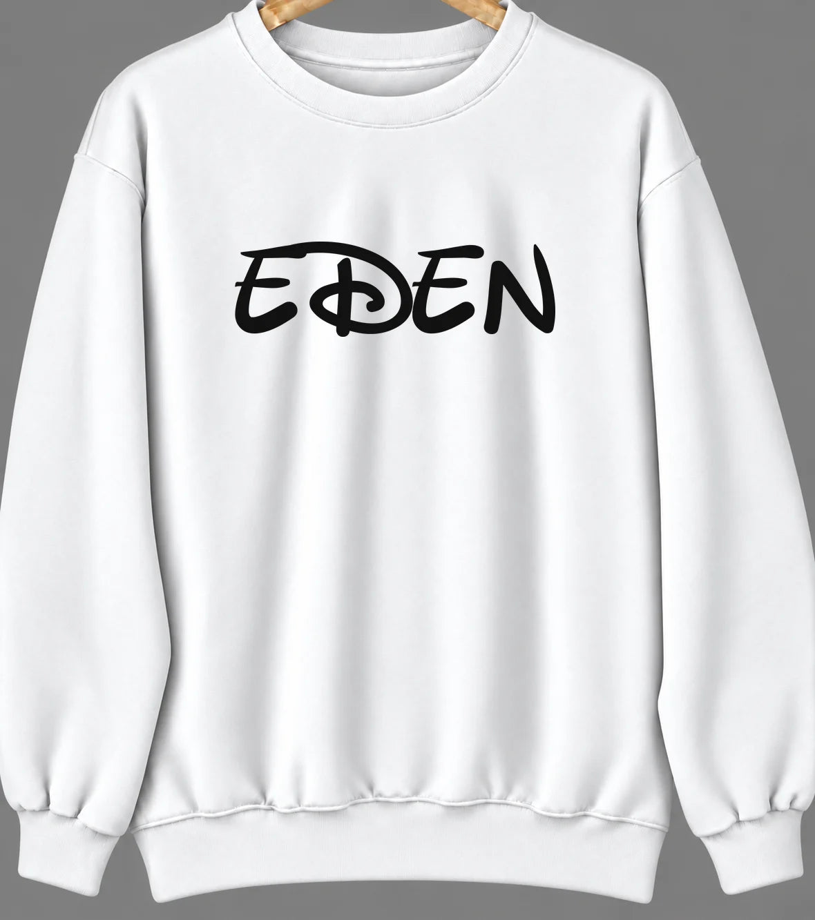 Eden, Wyoming Hometown Crewneck — White