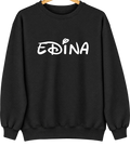 Edina, Minnesota Hometown Crewneck — Black