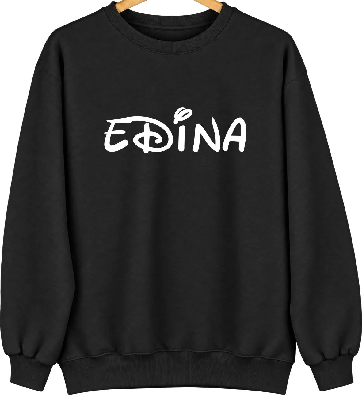 Edina, Missouri Hometown Crewneck — Black