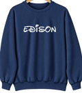 Edison, Nebraska Hometown Crewneck — Navy