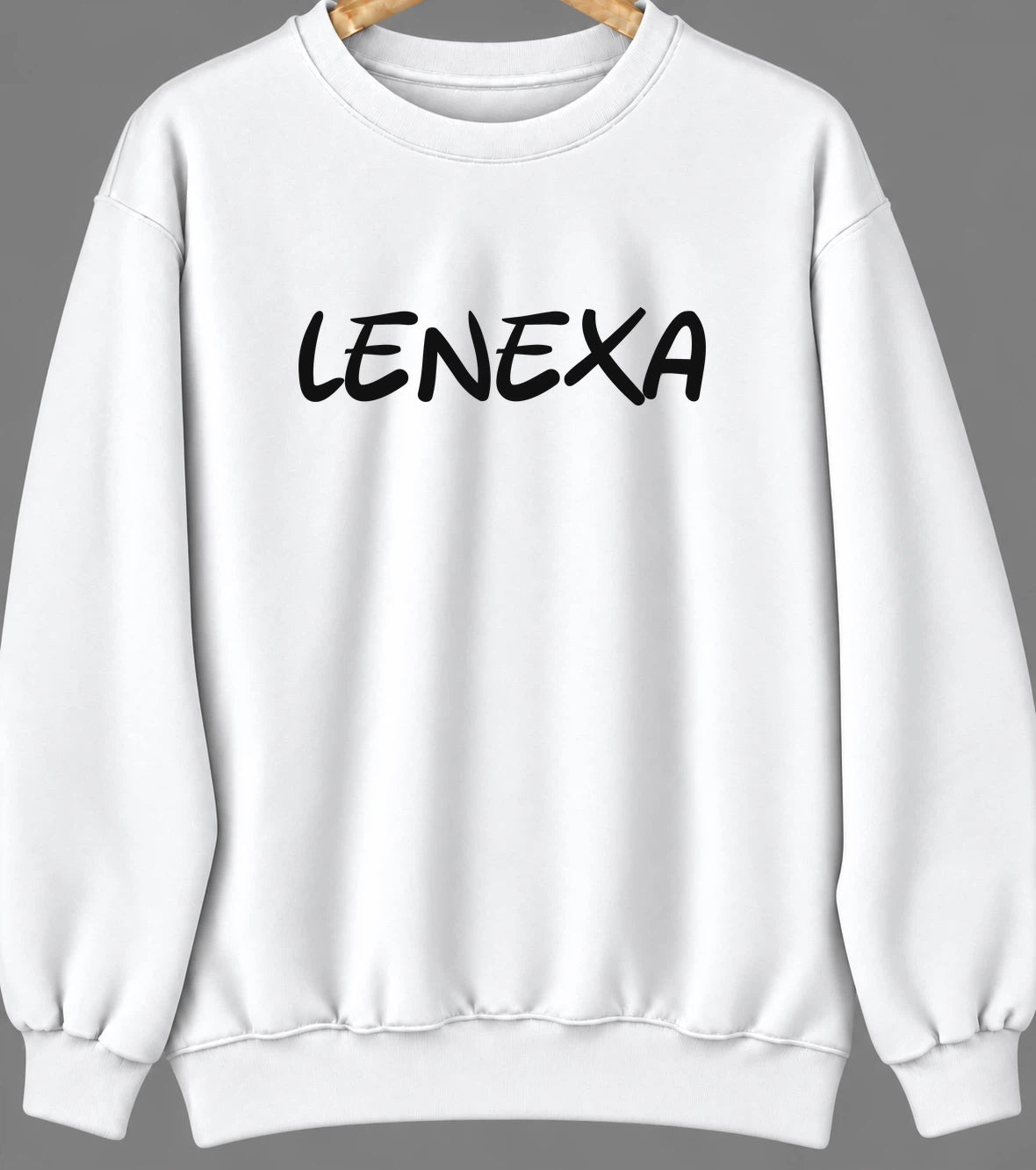 Lenexa, Kansas Hometown Crewneck — White
