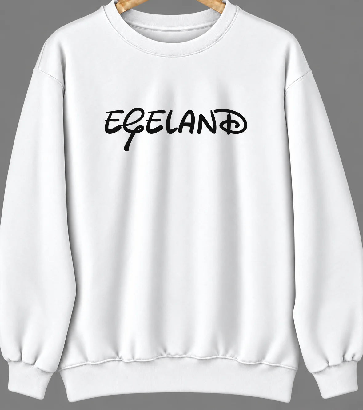 Egeland, North Dakota Hometown Crewneck — White