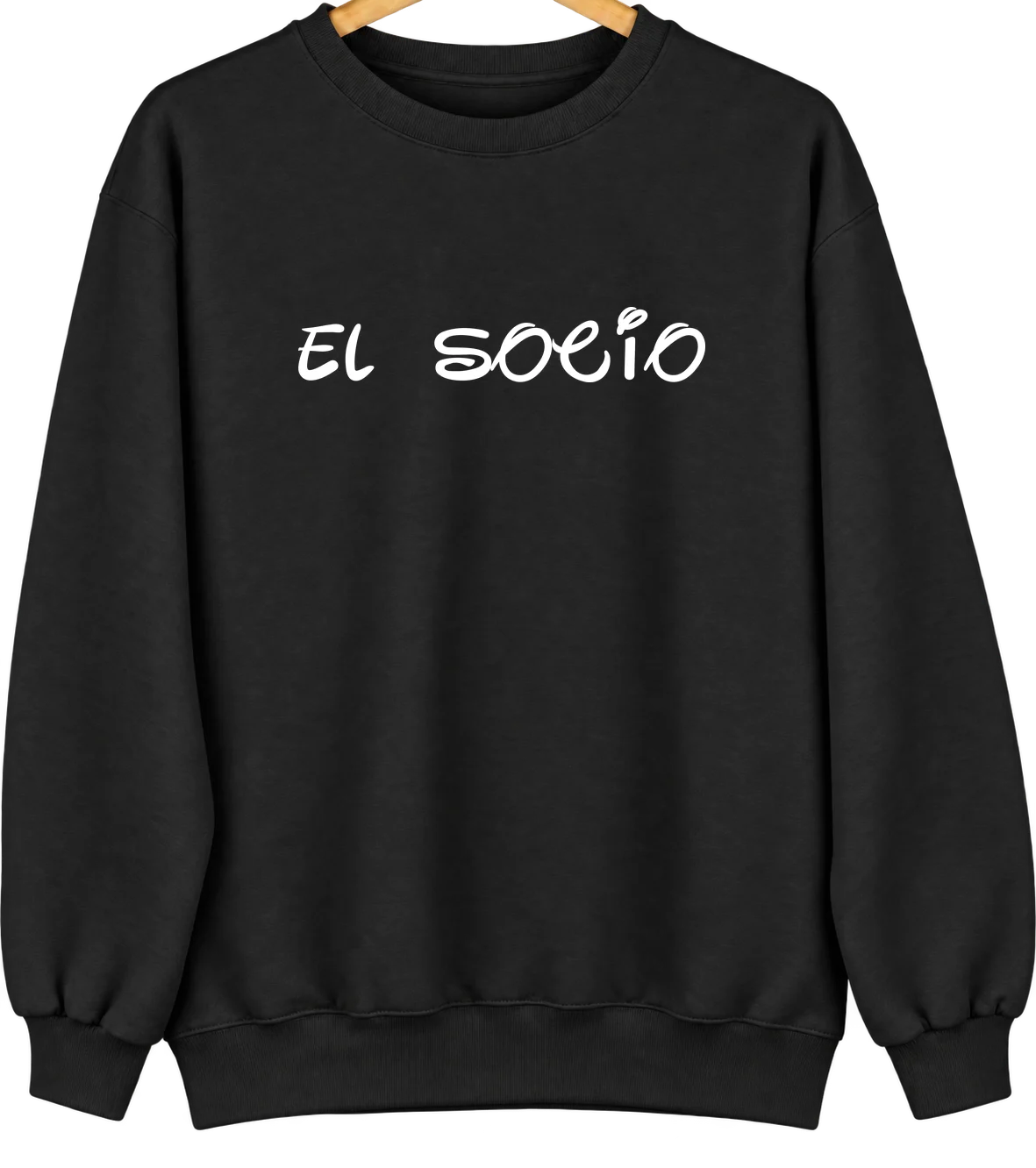 El Socio, Texas Hometown Crewneck — Black