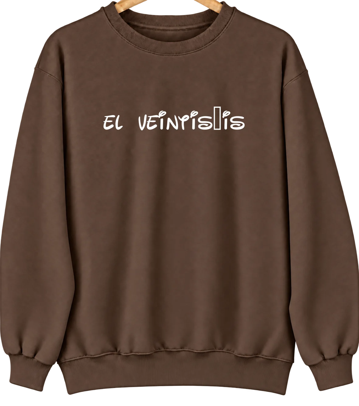 El Veintiséis, Puerto Rico Hometown Crewneck — Brown