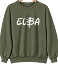 Elba, Alabama Hometown Crewneck — Military Green