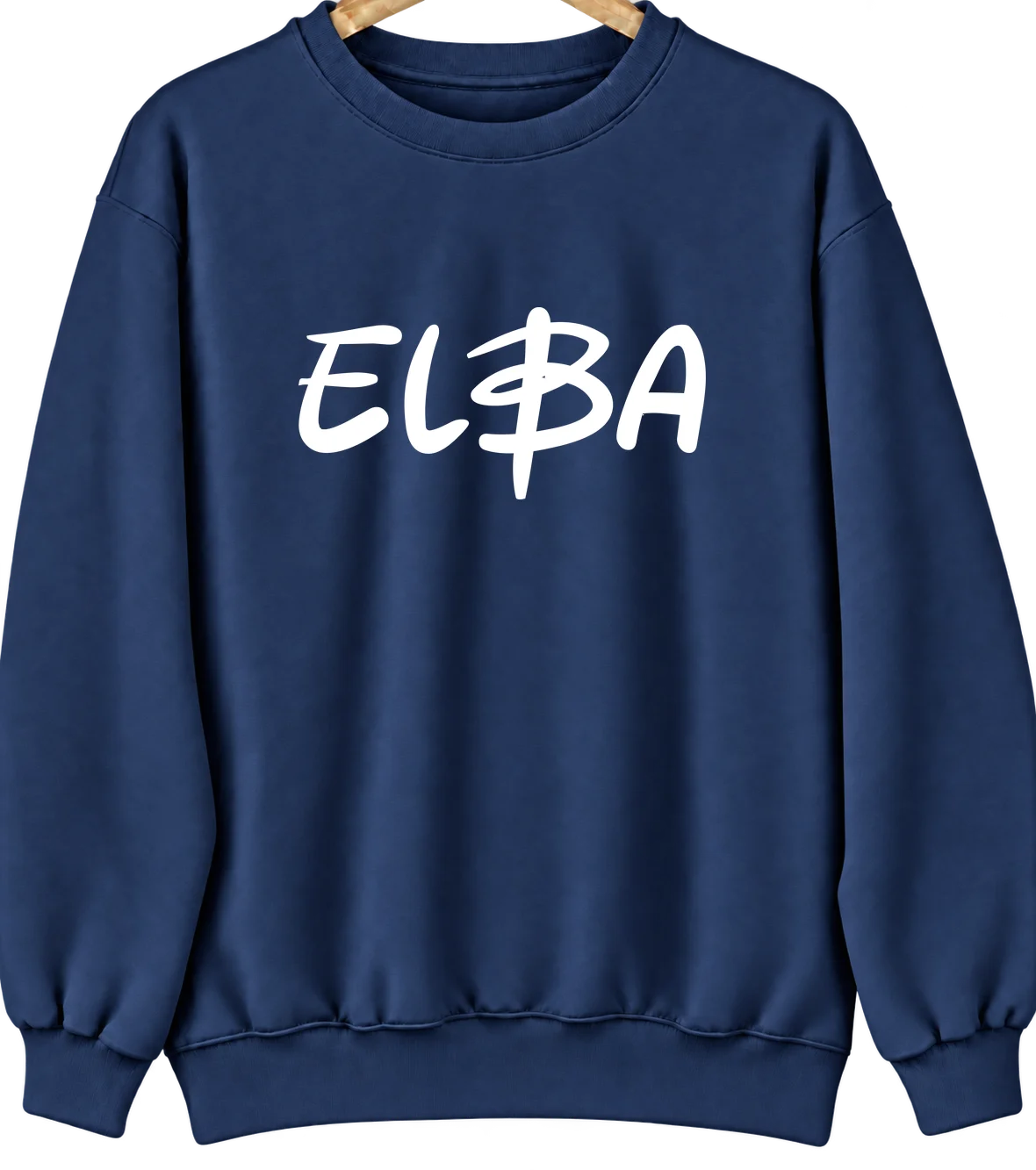 Elba, Nebraska Hometown Crewneck — Navy