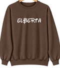 Elberta, Michigan Hometown Crewneck — Brown