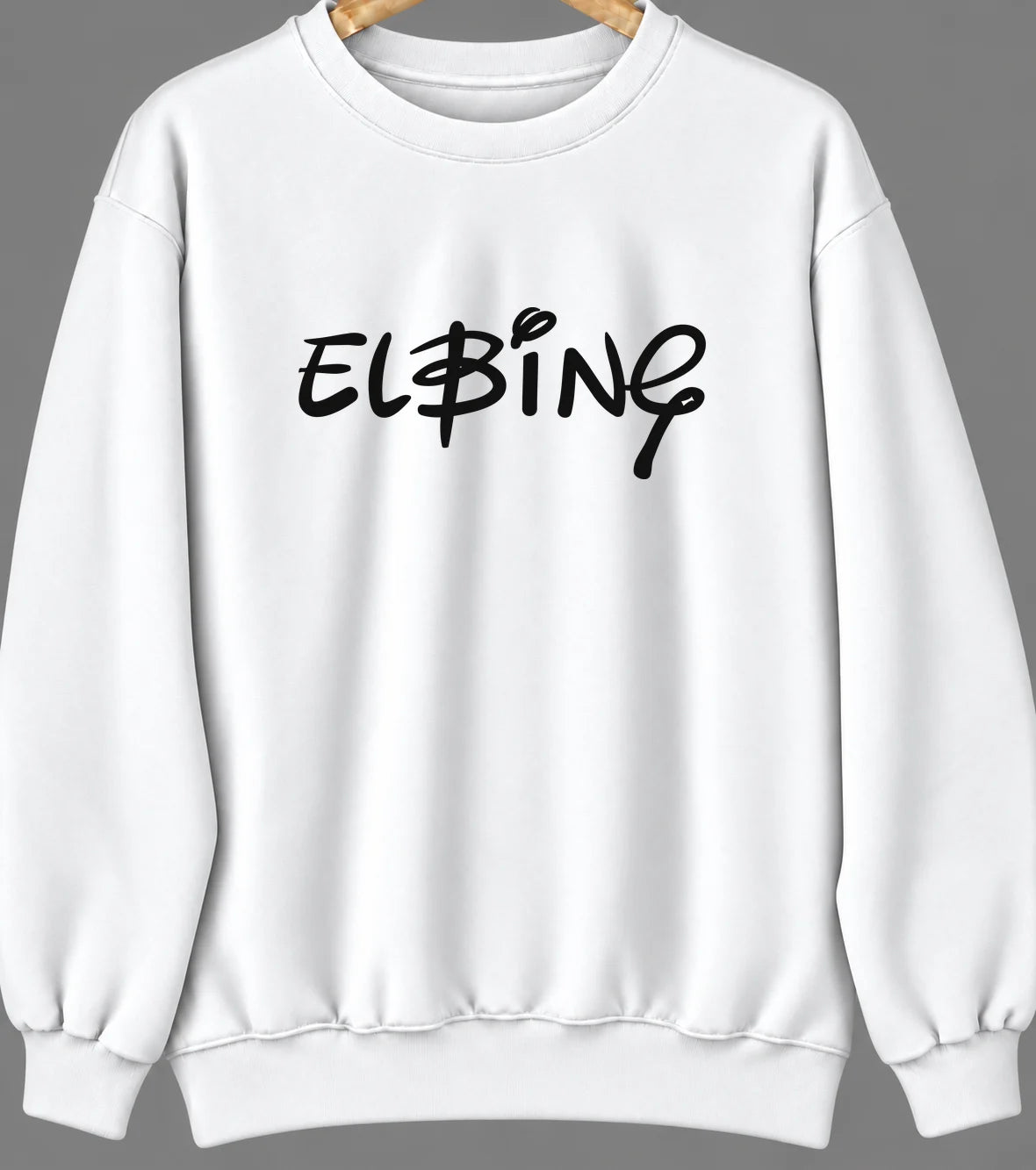 Elbing, Kansas Hometown Crewneck — White