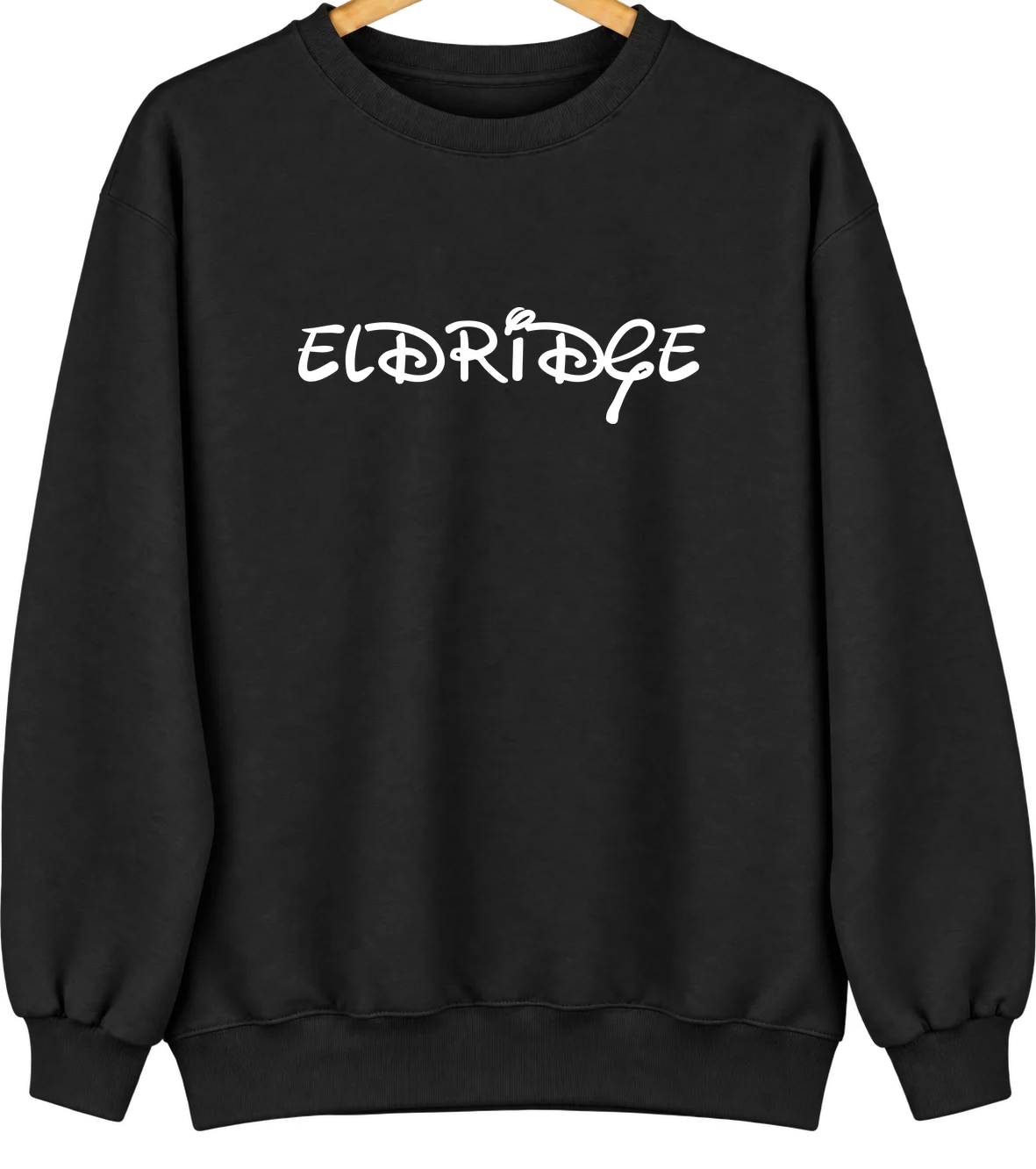 Eldridge, Iowa Hometown Crewneck — Black