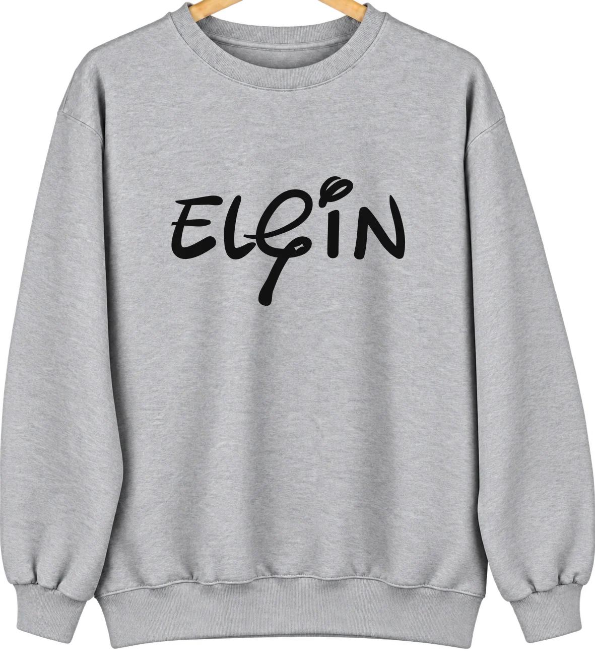 Elgin, Iowa Hometown Crewneck — Sport Grey