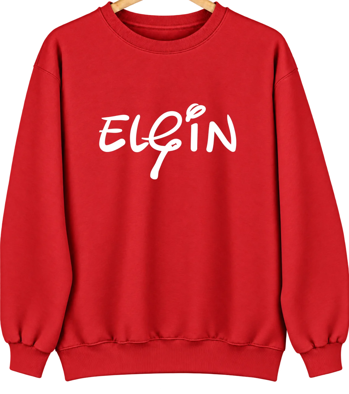 Elgin, Minnesota Hometown Crewneck — Red
