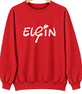Elgin, Nebraska Hometown Crewneck — Red