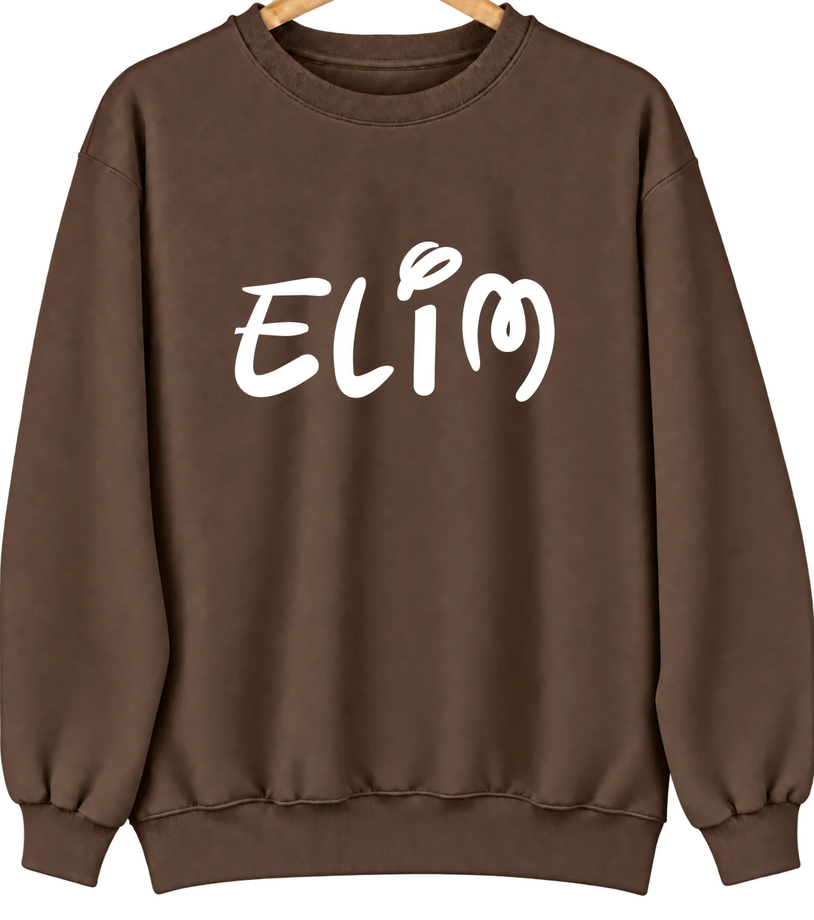 Elim, Alaska Hometown Crewneck — Brown