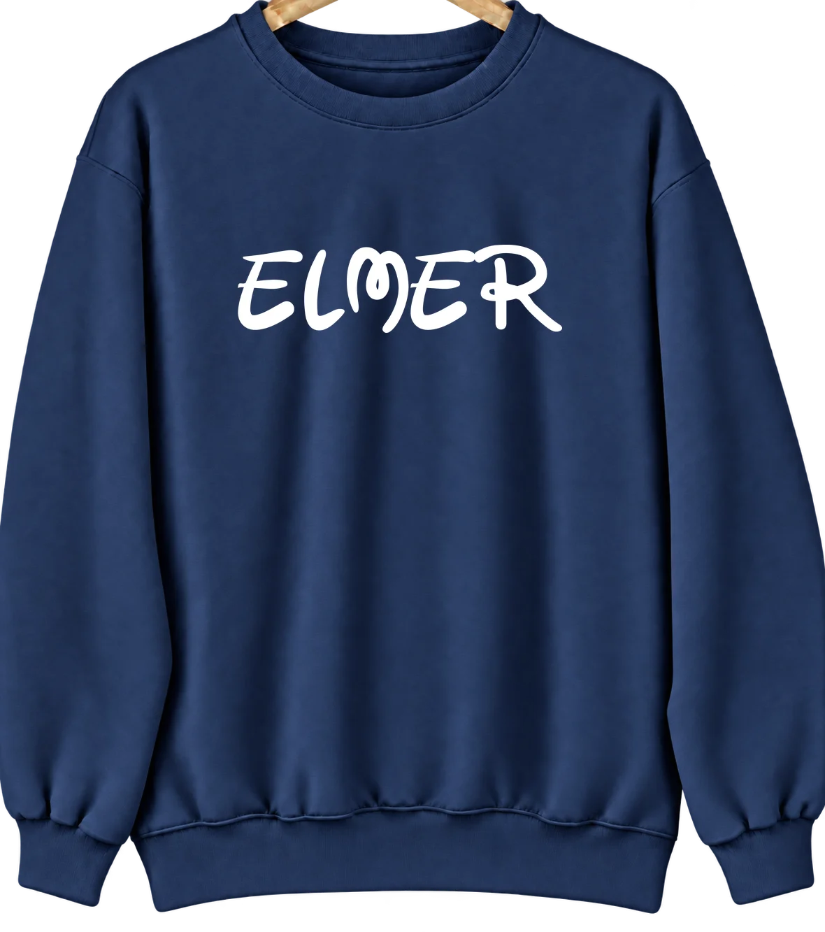 Elmer, Oklahoma Hometown Crewneck — Navy