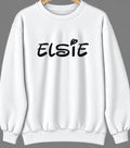 Elsie, Nebraska Hometown Crewneck — White