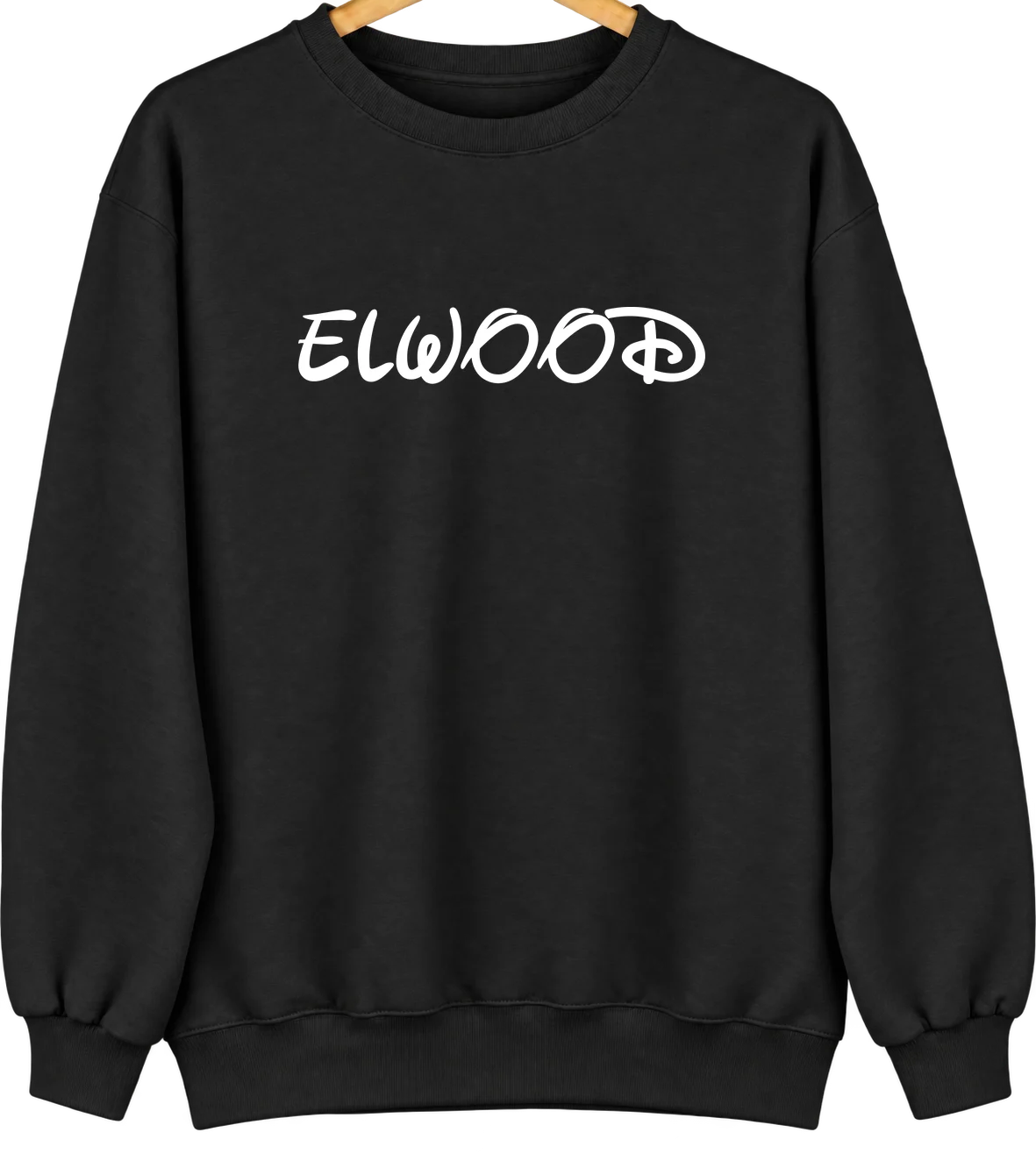 Elwood, Utah Hometown Crewneck — Black