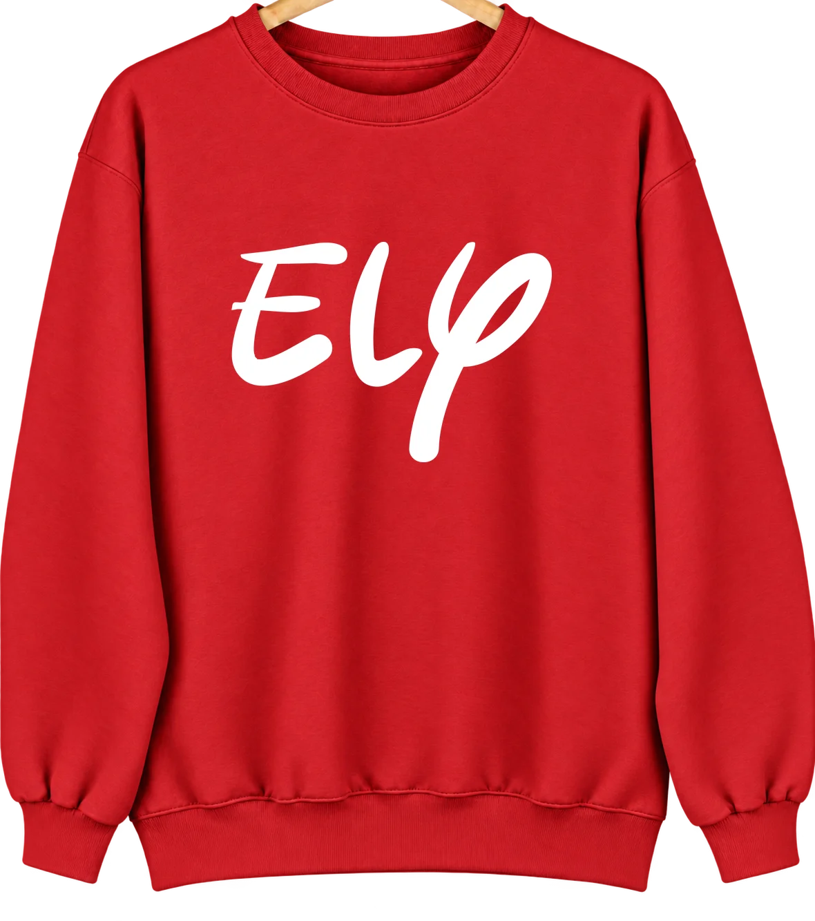 Ely, Nevada Hometown Crewneck — Red