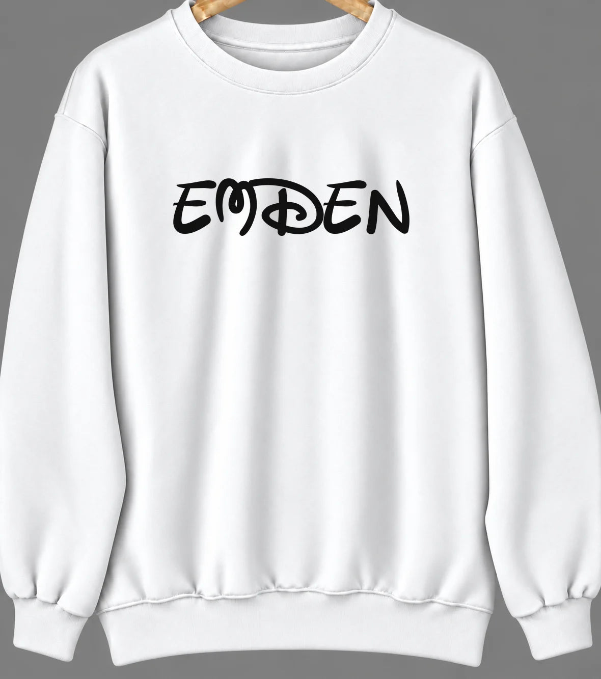 Emden, Illinois Hometown Crewneck — White