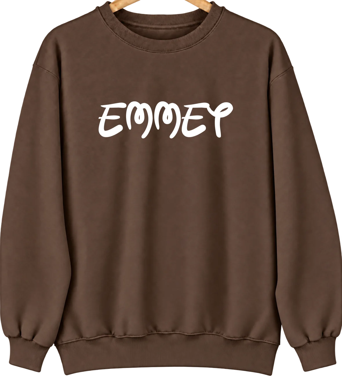 Emmet, Nebraska Hometown Crewneck — Brown