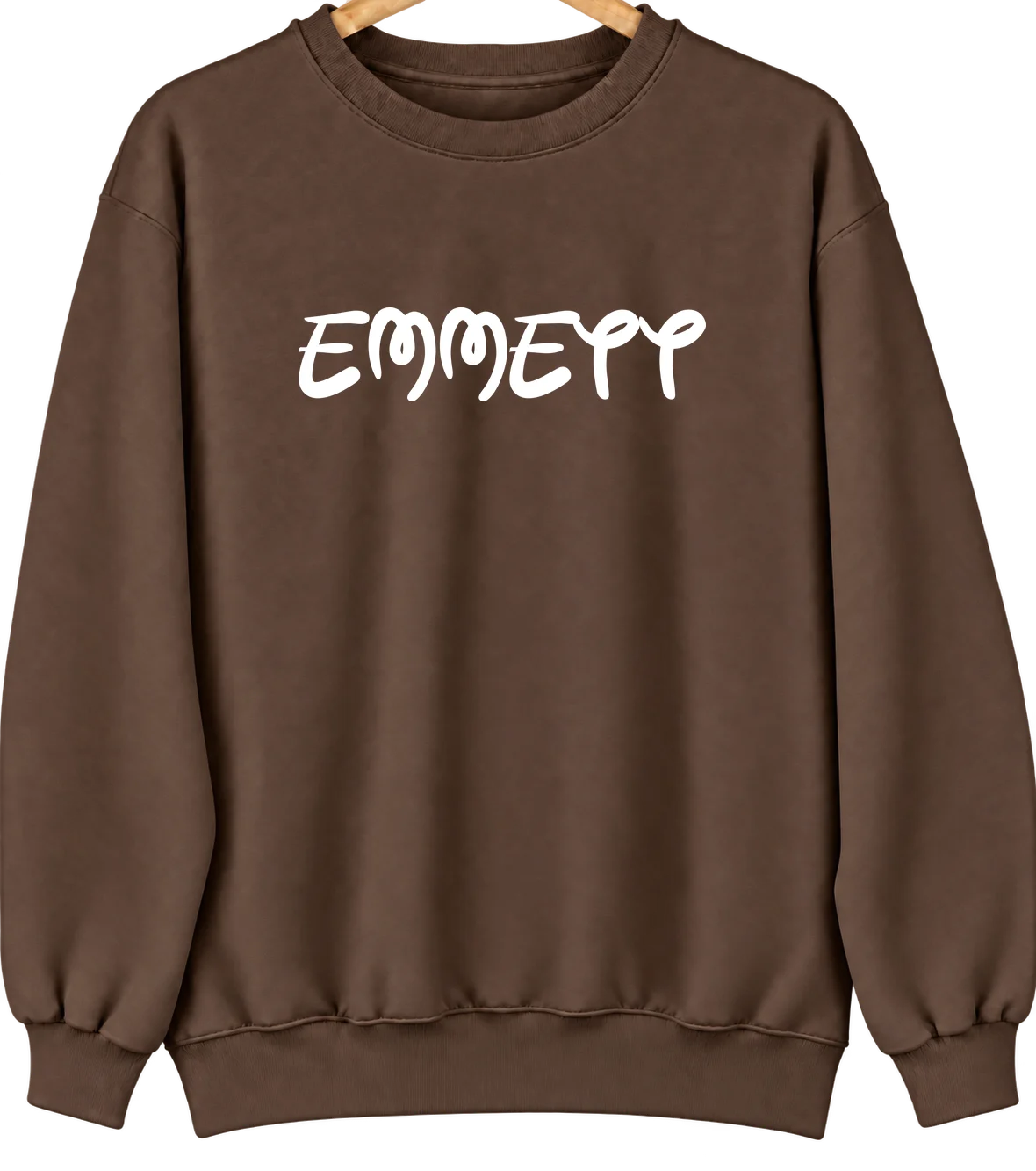 Emmett, Kansas Hometown Crewneck — Brown