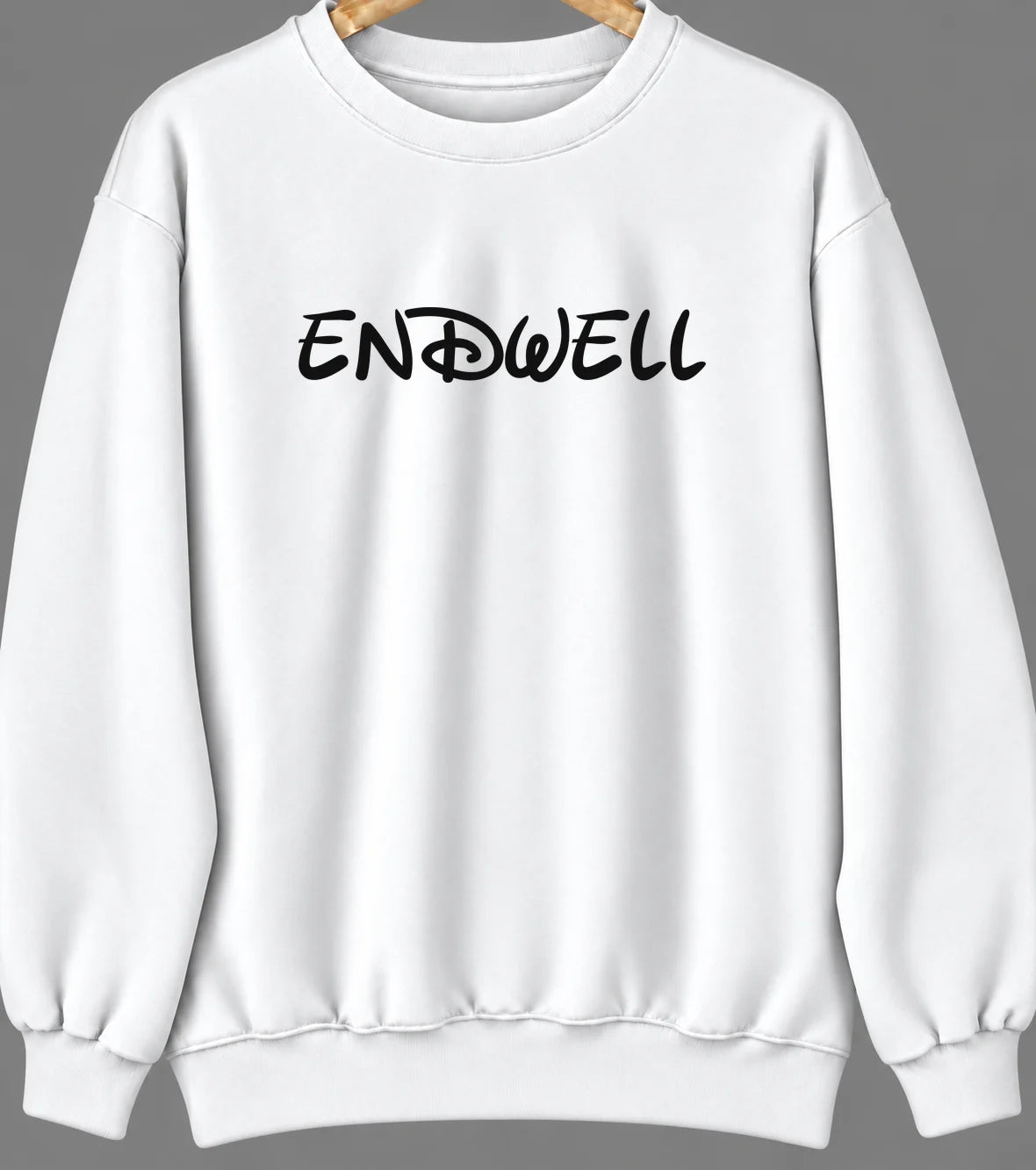 Endwell, New York Hometown Crewneck — White