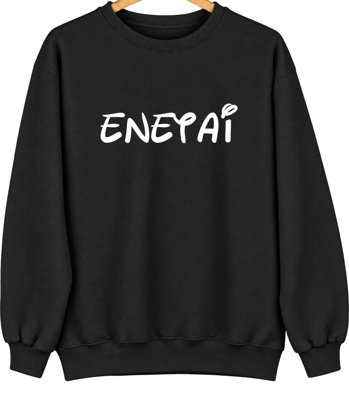 Enetai, Washington Hometown Crewneck — Black