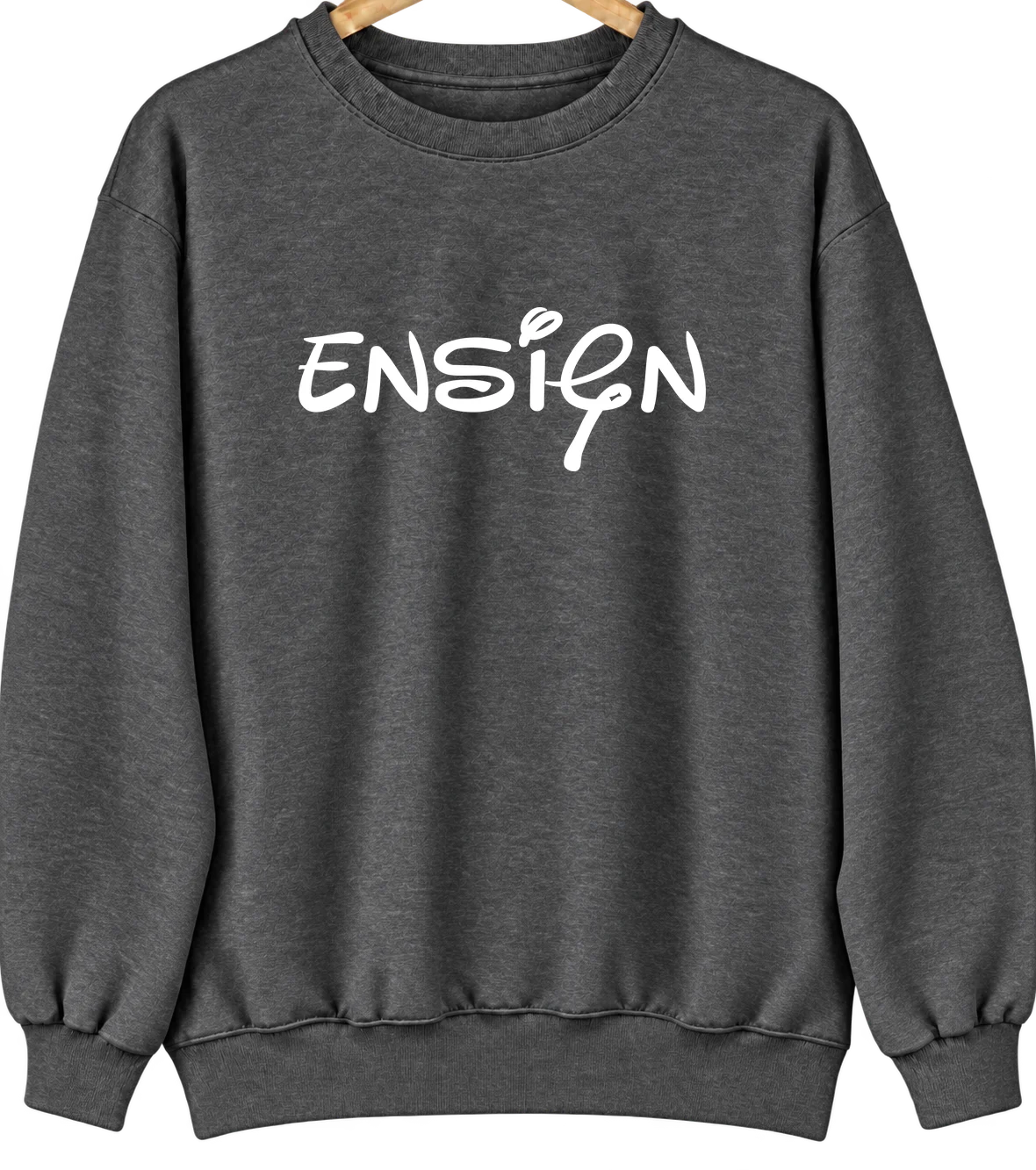 Ensign, Kansas Hometown Crewneck — Dark Heather
