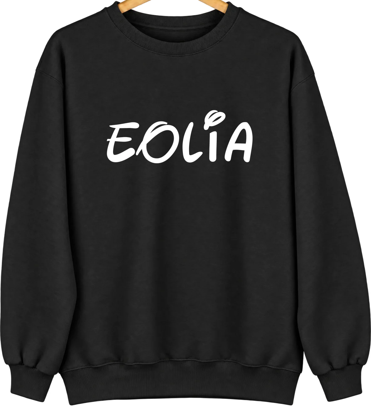 Eolia, Missouri Hometown Crewneck — Black