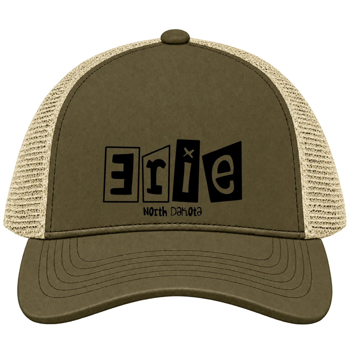 Erie, North Dakota Hometown Trucker Cap