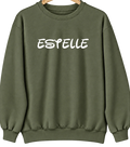 Estelle, Louisiana Hometown Crewneck — Military Green