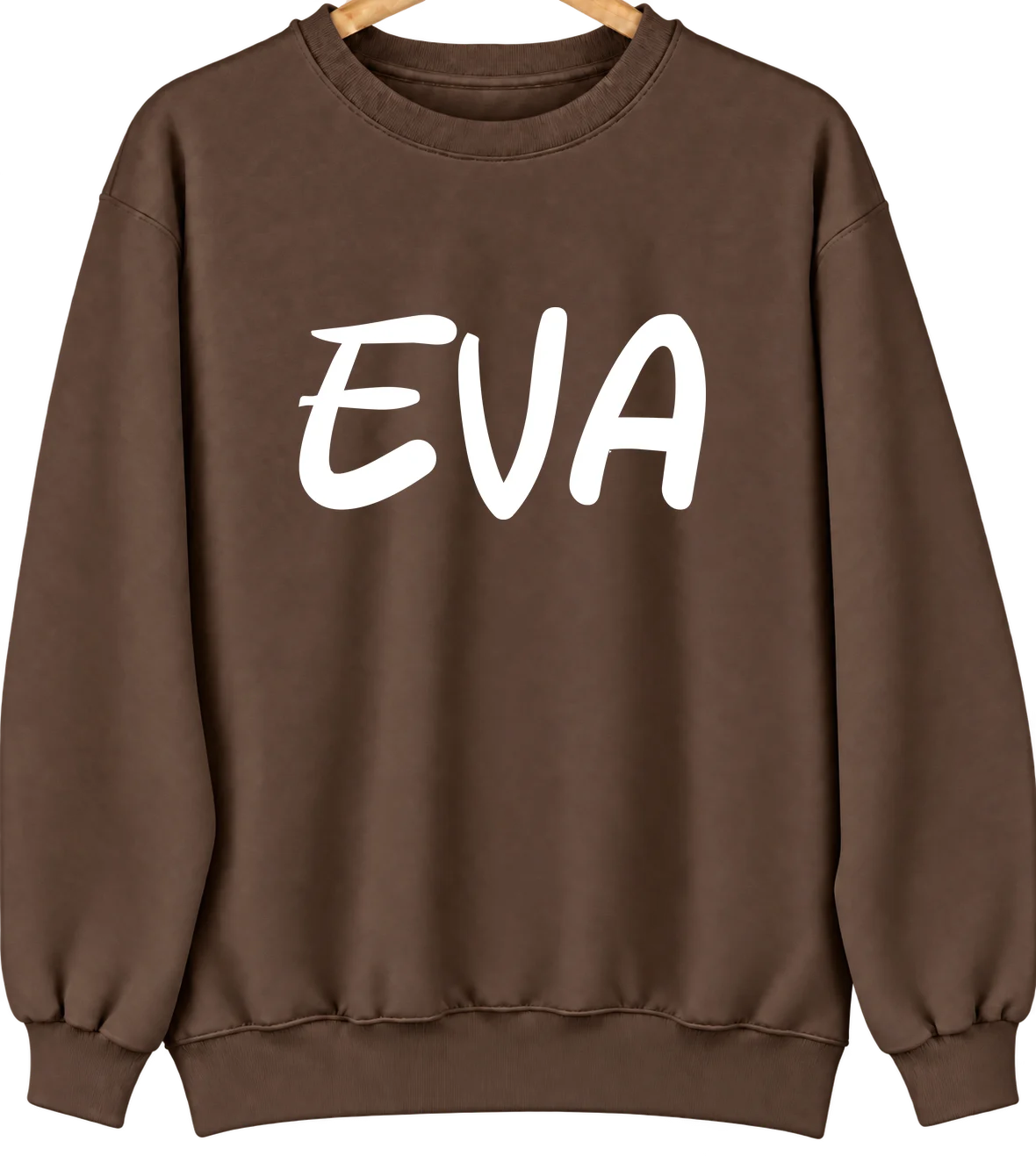 Eva, Alabama Hometown Crewneck — Brown