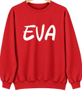 Eva, Tennessee Hometown Crewneck — Red