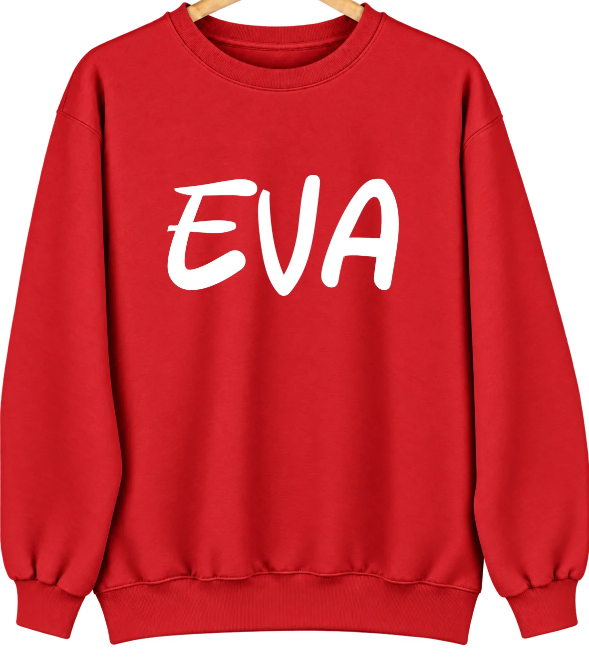 Eva, Tennessee Hometown Crewneck — Red