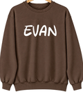 Evan, Minnesota Hometown Crewneck — Brown
