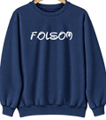 Folsom, California Hometown Crewneck — Navy