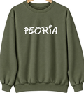 Peoria, Arizona Hometown Crewneck — Military Green