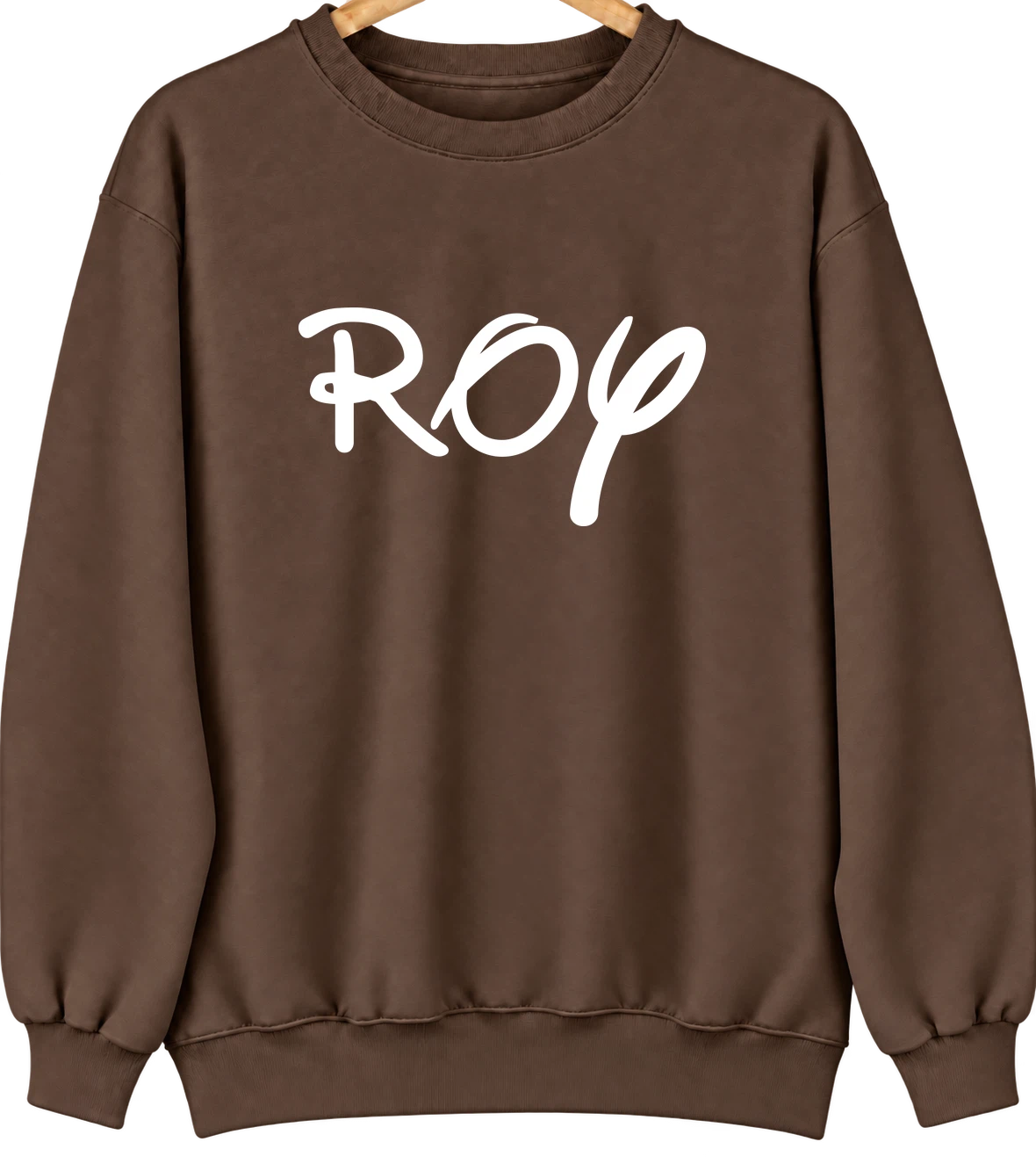 Roy, Utah Hometown Crewneck — Brown