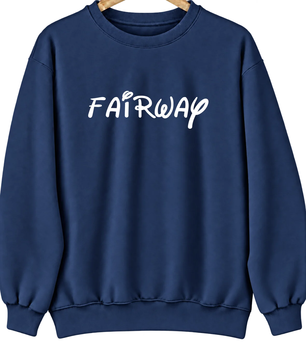 Fairway, Kansas Hometown Crewneck — Navy
