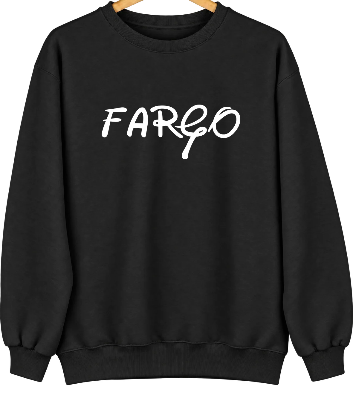 Fargo, Arkansas Hometown Crewneck — Black