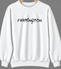 Farmington, West Virginia Hometown Crewneck — White