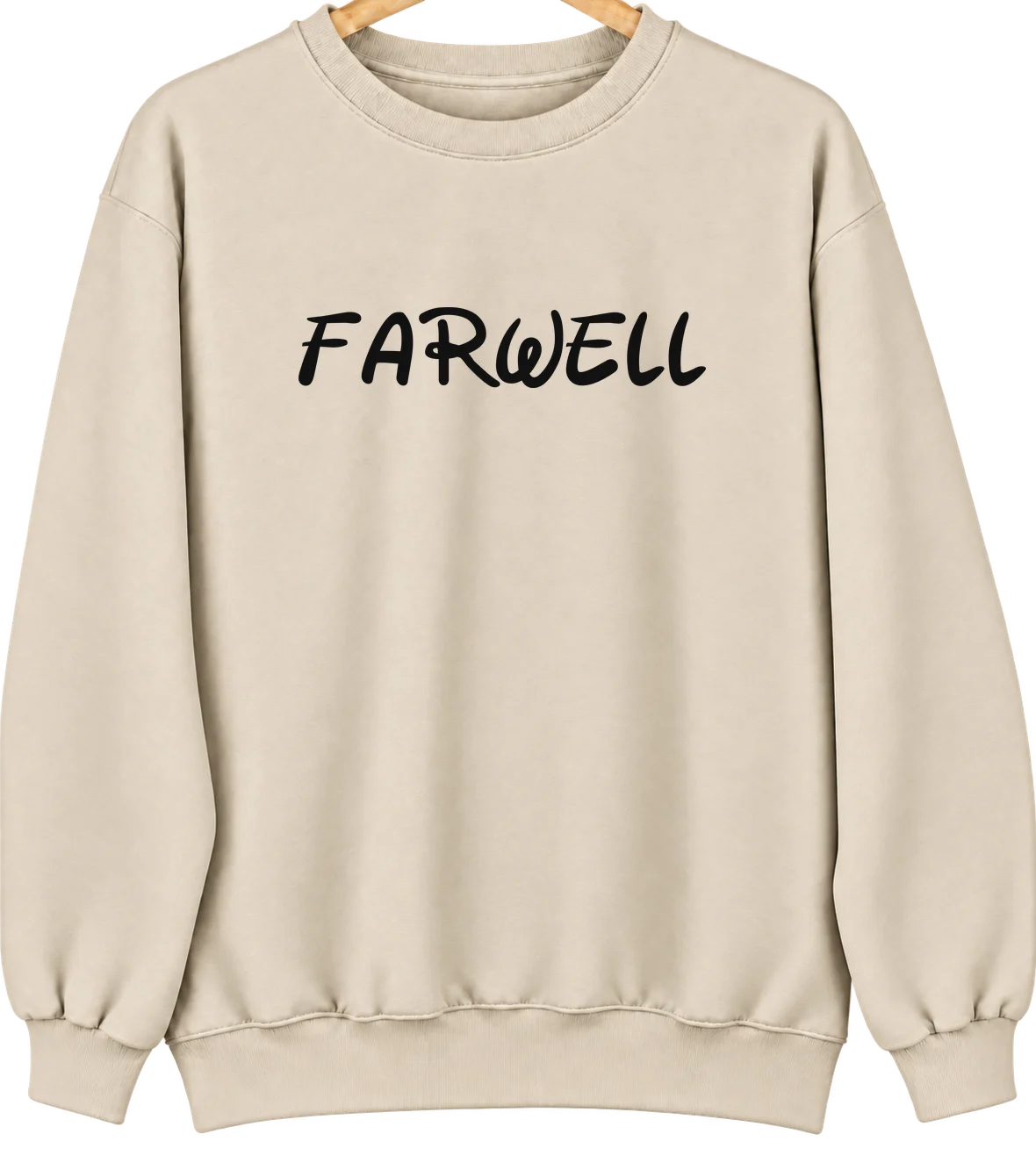 Farwell, Nebraska Hometown Crewneck — Sand