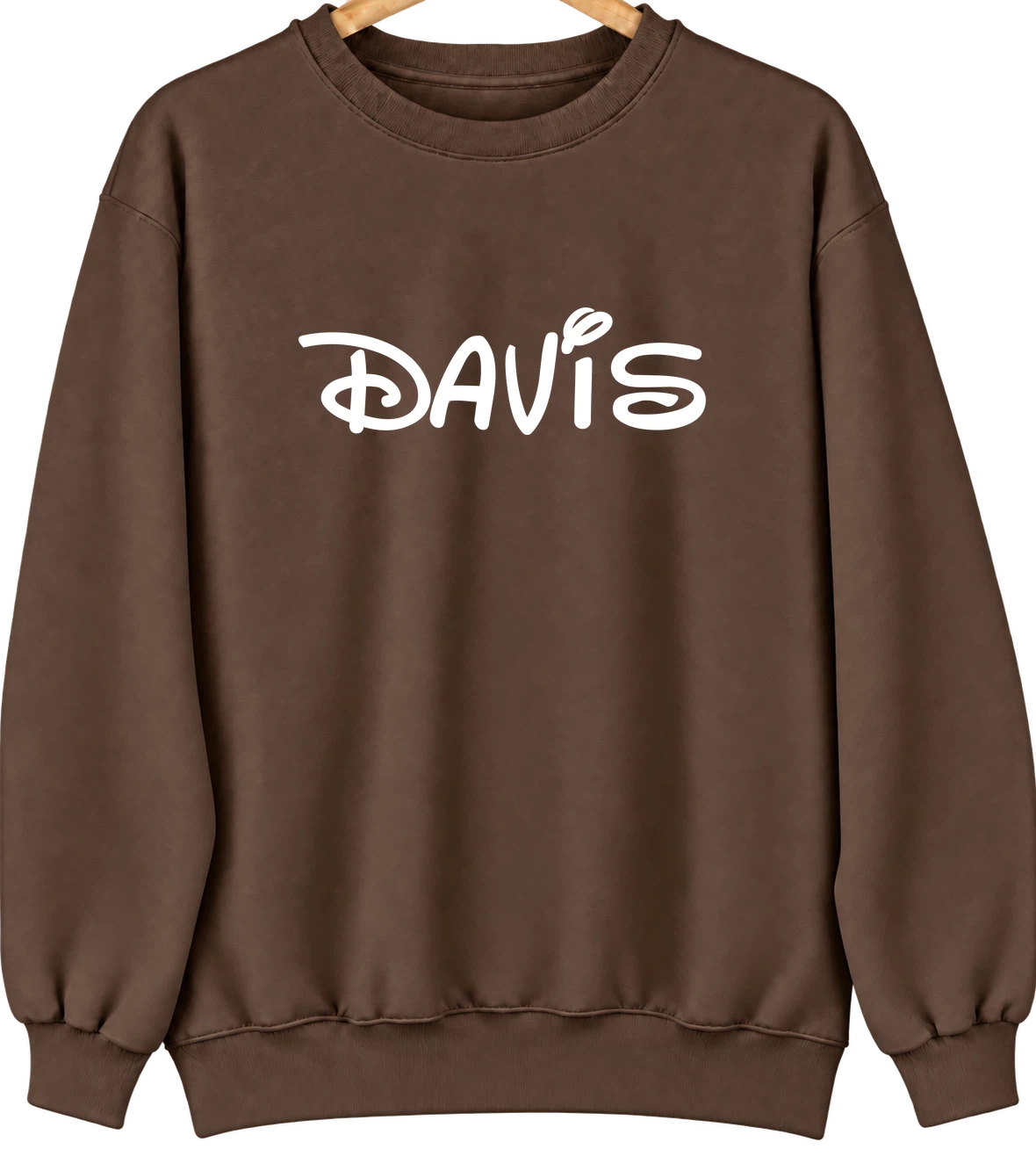 Davis, California Hometown Crewneck — Brown